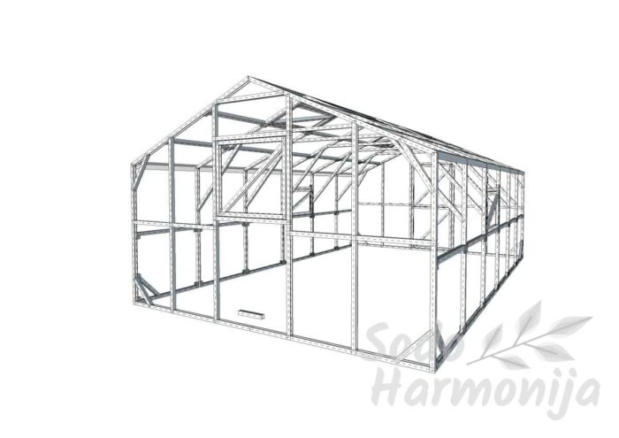 Dvišlaitis šiltnamis 3700x6000