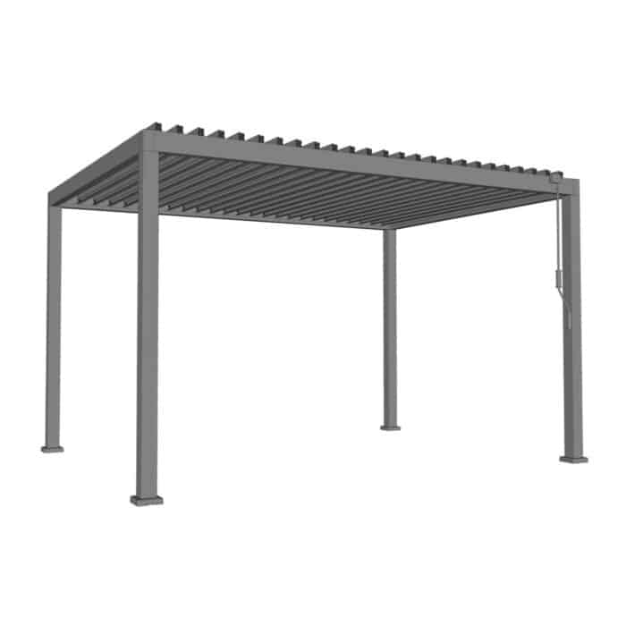 Pergola PREMIUM su LED 3×3×2,5 m (dvigubas stogas) - Image 2