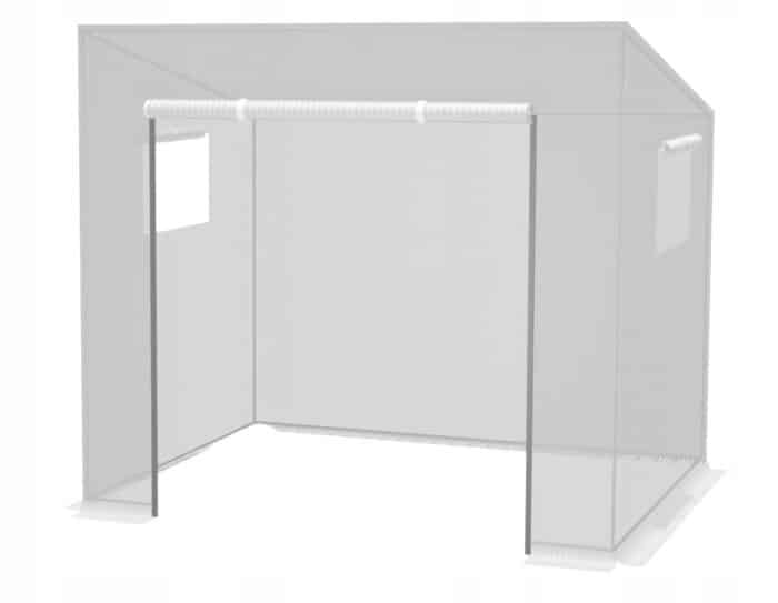 Sodo šiltnamis pomidorams 200x77x168/146 cm (baltas) - Image 4