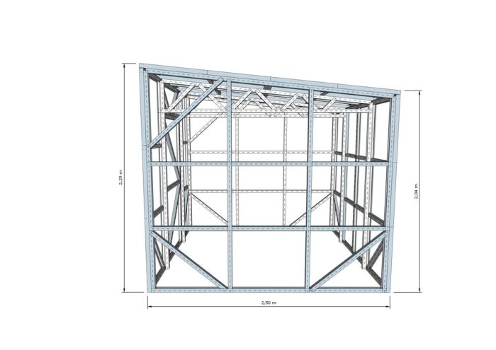 Sandėliukas 2,5 x 2,3 m (Konstrukcija) - Image 2