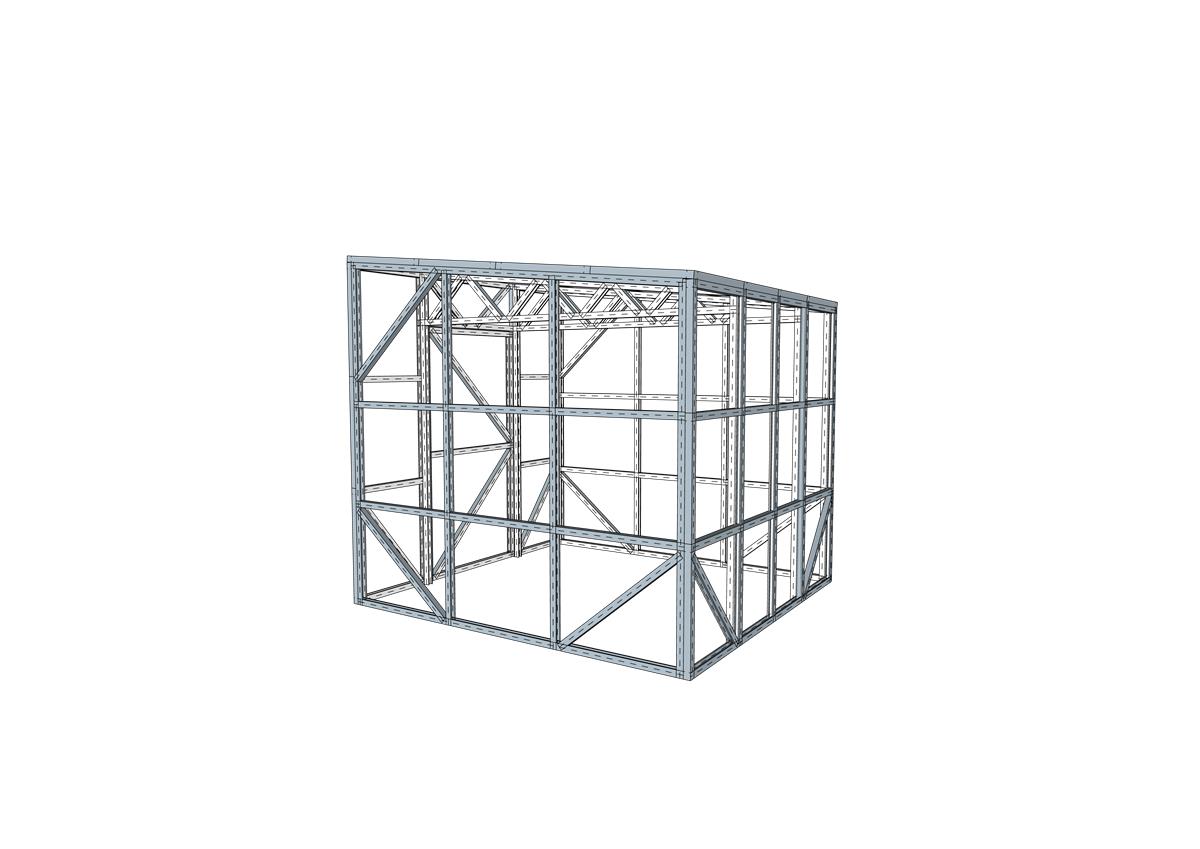 Sandėliukas 2,5 x 2,3 m (Konstrukcija) - Image 3